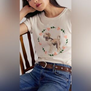 We The Free We The Free Fur Friend Doodle Tee. Color Ivory